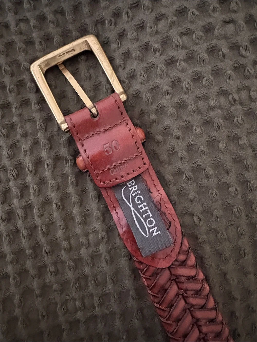 Brighton braided leather